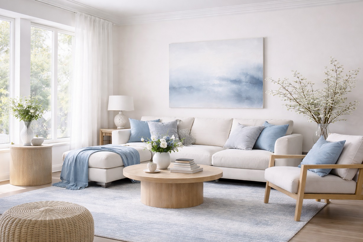 Pantone-Farben 2026 Cloud Dancer und seine Anwendung in Innenräumen